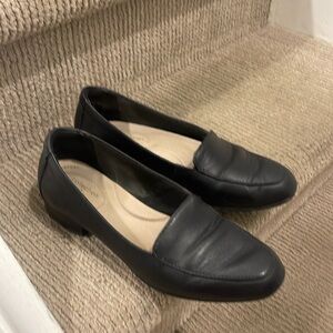 Black loafers